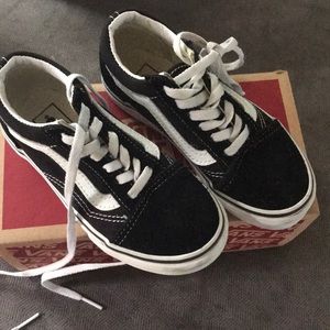 Black and white Old Skool Vans